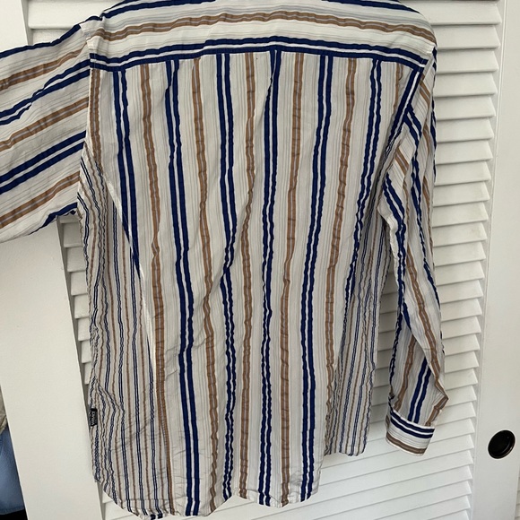 Versace stripe button down - Picture 4 of 5